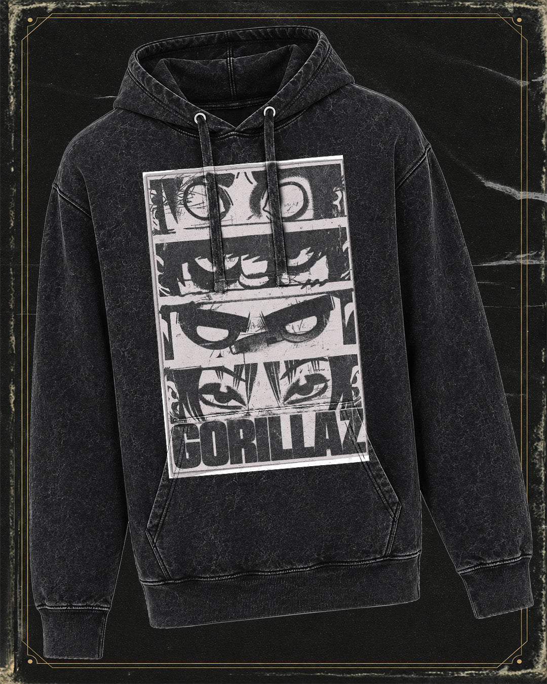 Polerón Gorillaz - efecto mineral wash