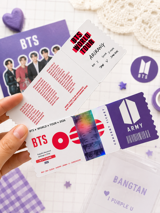 Freebies BTS - Ticket Conmemorativo