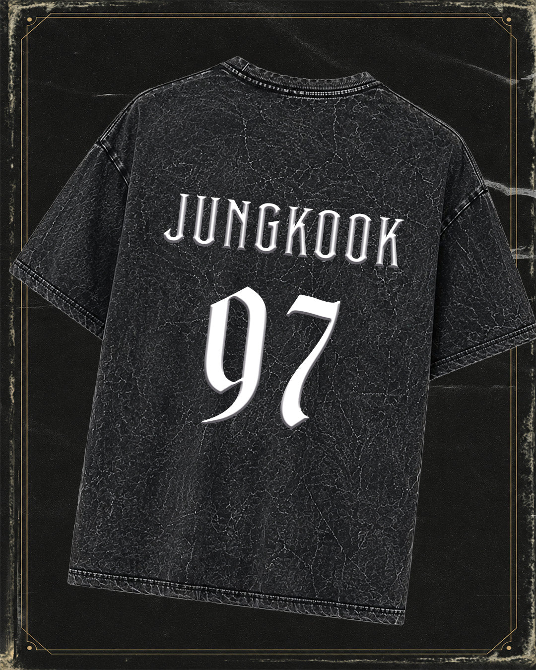 Polera BTS JUNGKOOK - Efecto mineral wash
