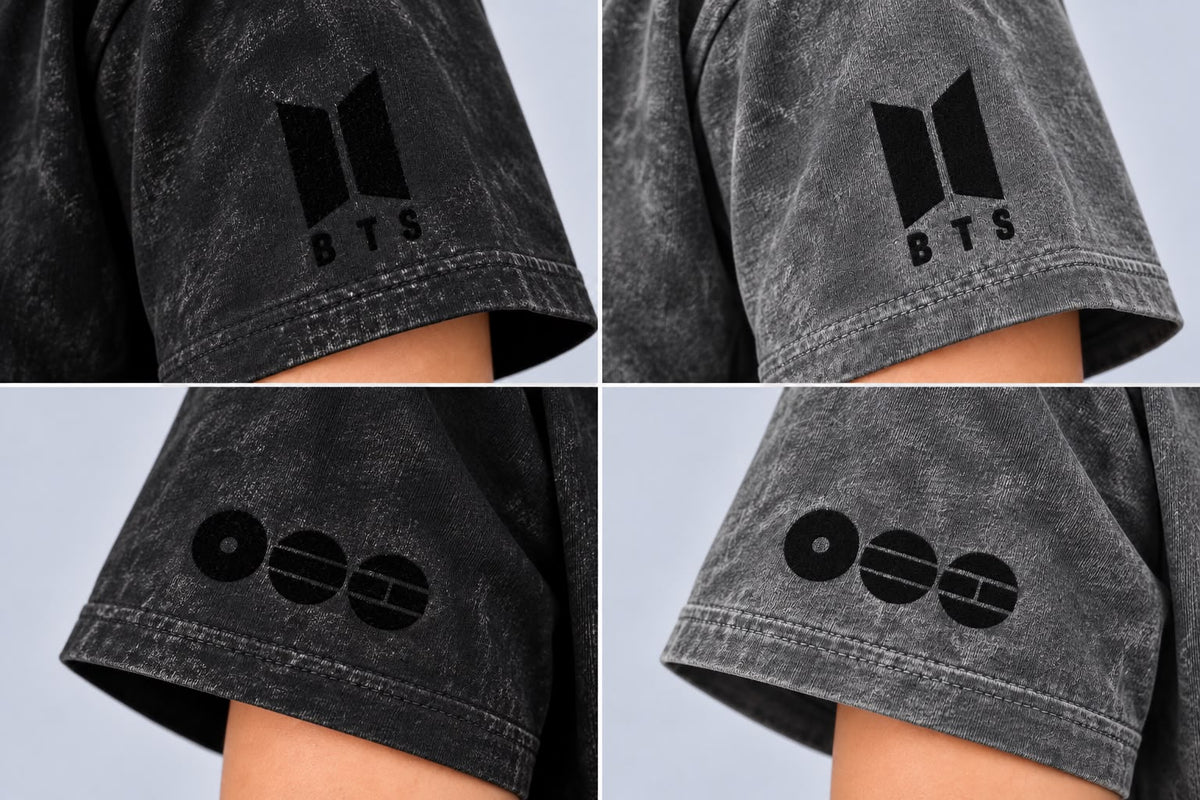 Polera BTS - Mineral Wash Gris