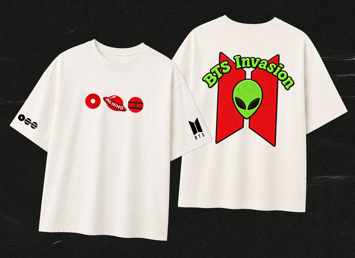 Polera BTS - Aliens - Oversize