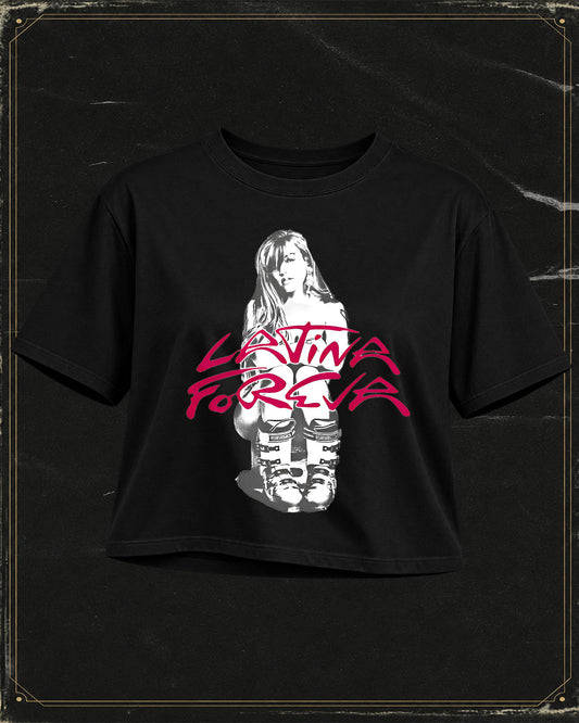 Polera Tipo Crop Karol G - Estampado delantero y trasero