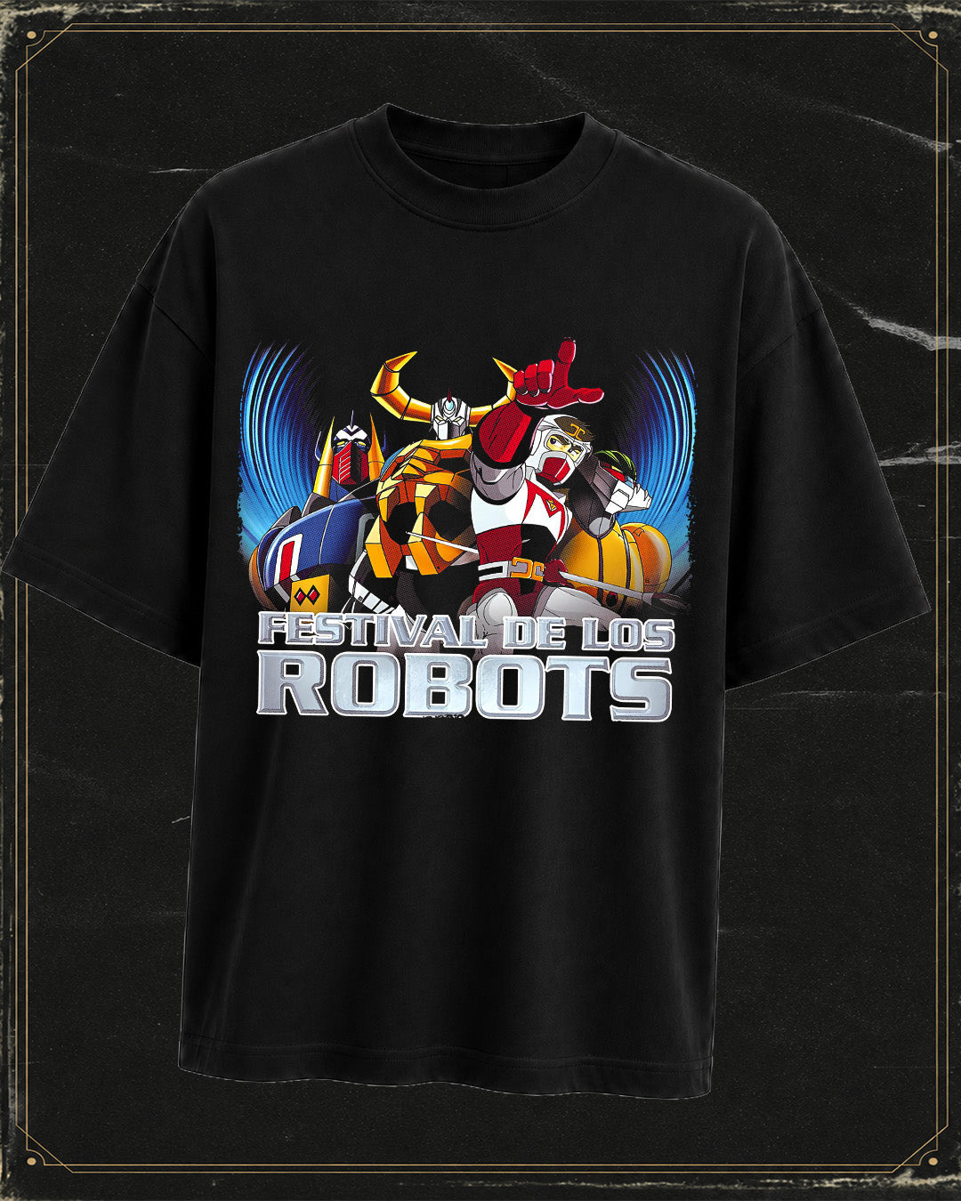 Polera Festival de los robots - Oversize Long Fit