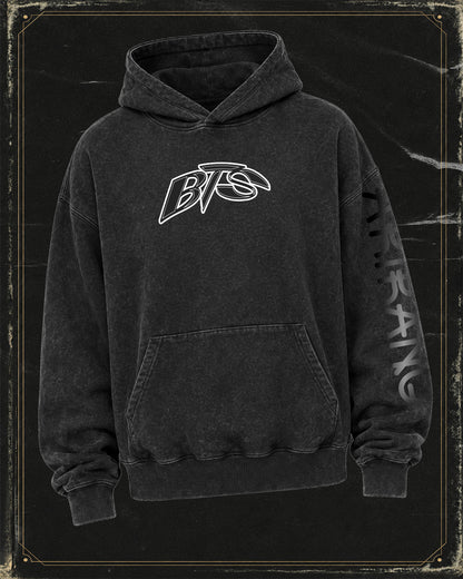 Polerón BTS - BOXY FIT - Mineral Wash Negro