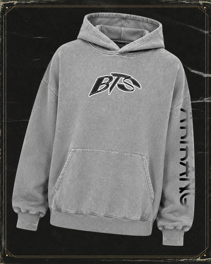Polerón BTS - BOXY FIT - Mineral Wash Gris