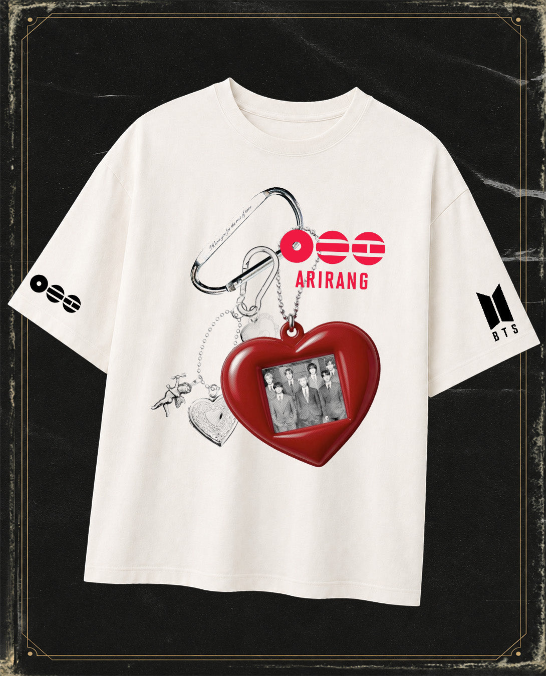 Polera BTS - Corazón - Oversize