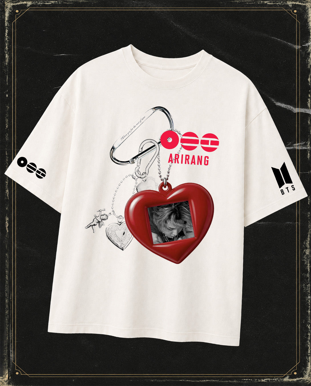 Polera BTS - Corazón - Oversize