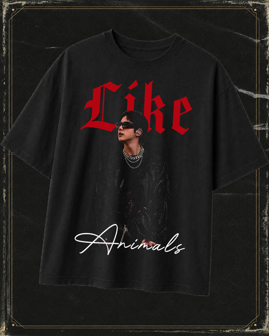Polera BTS Animals - Oversize