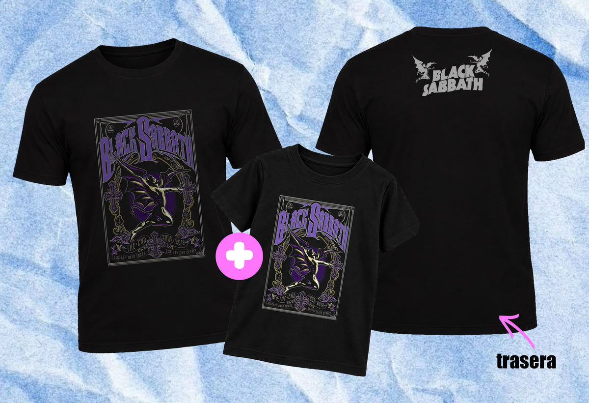 Polera Black sabath - Corte regular