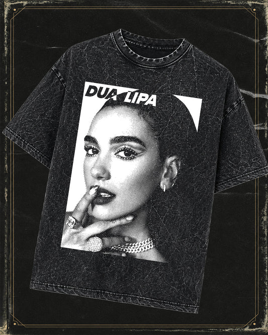 Polera Dua Lipa - efecto mineral wash
