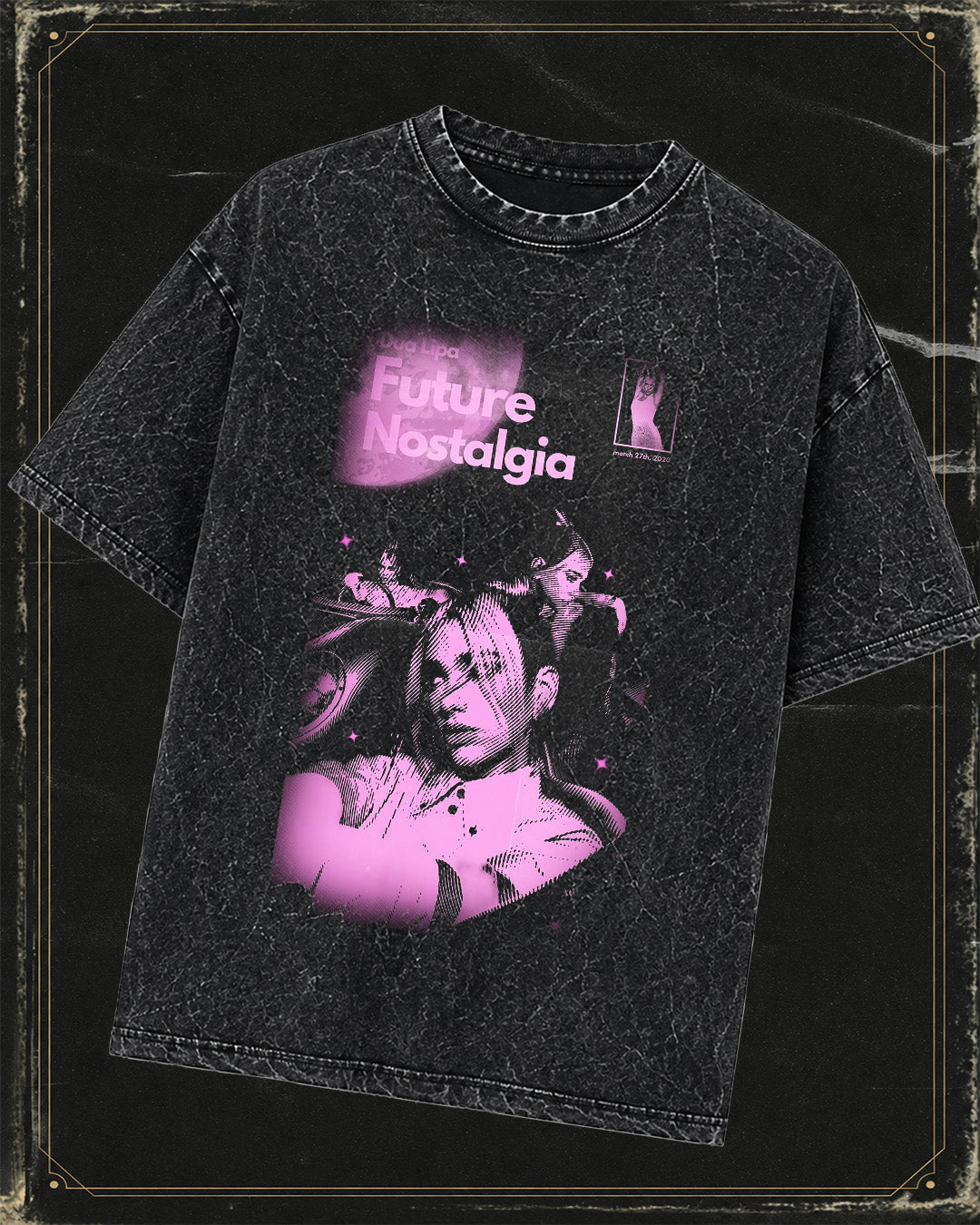 Polera Dua Lipa - efecto mineral wash