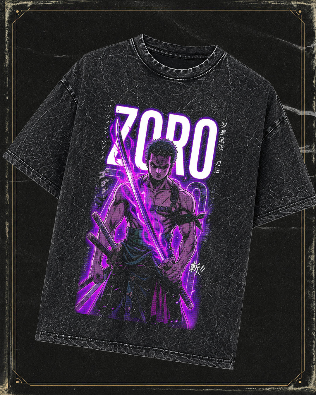 Polera Zoro - efecto mineral wash