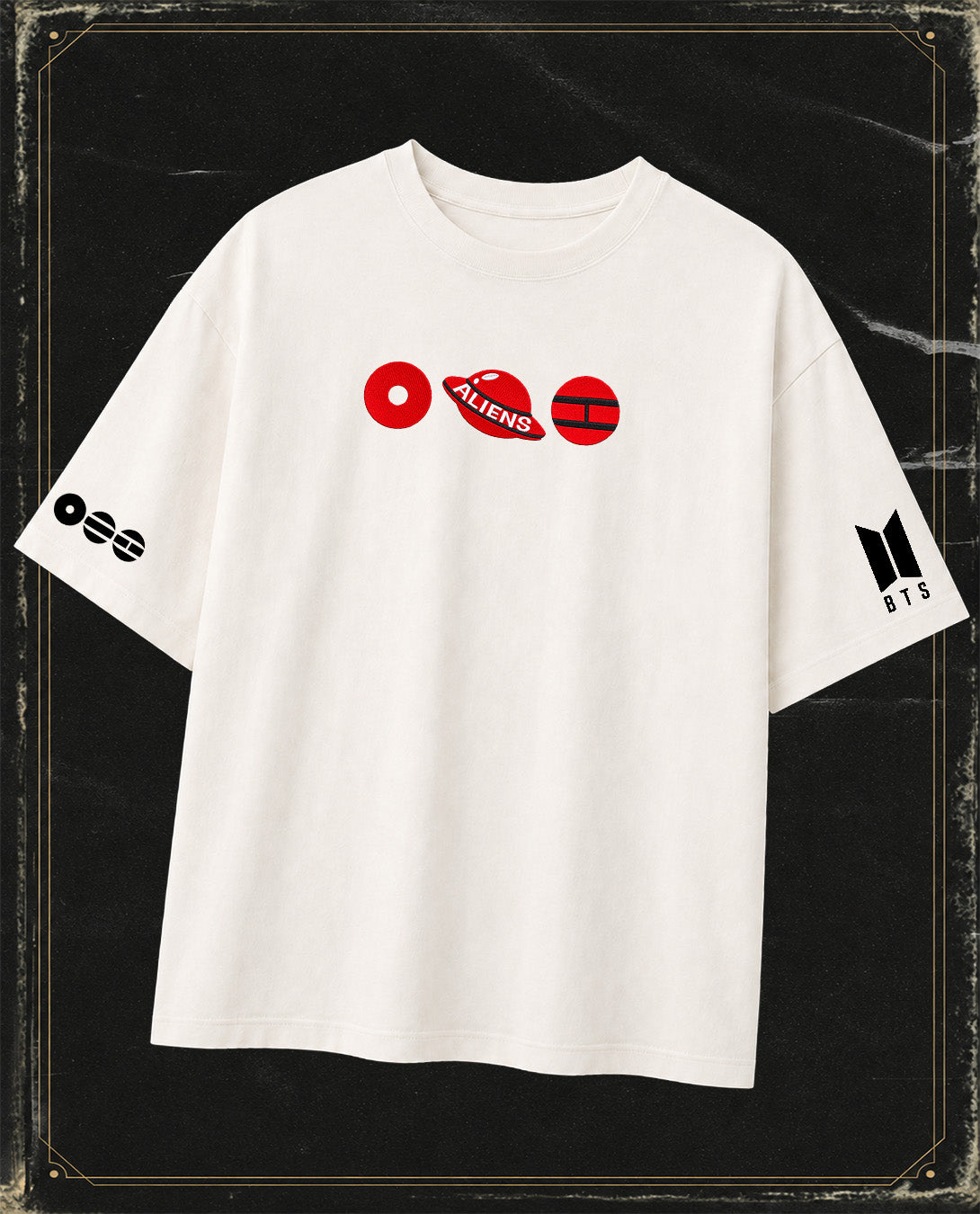 Polera BTS - Aliens - Oversize