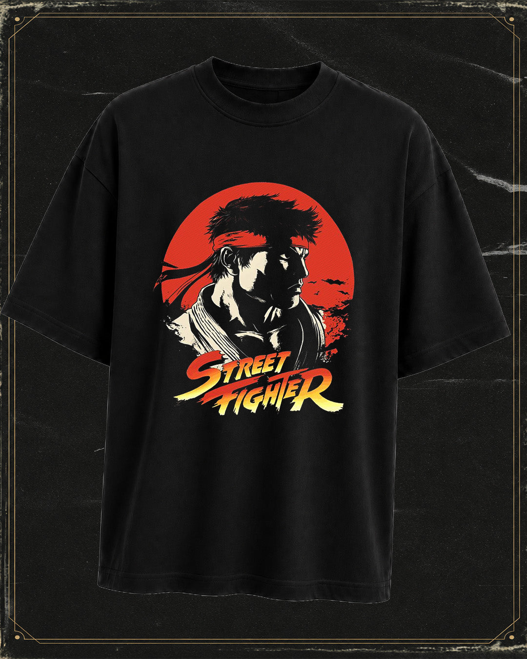 Polera Street Fighter - Oversize Long Fit