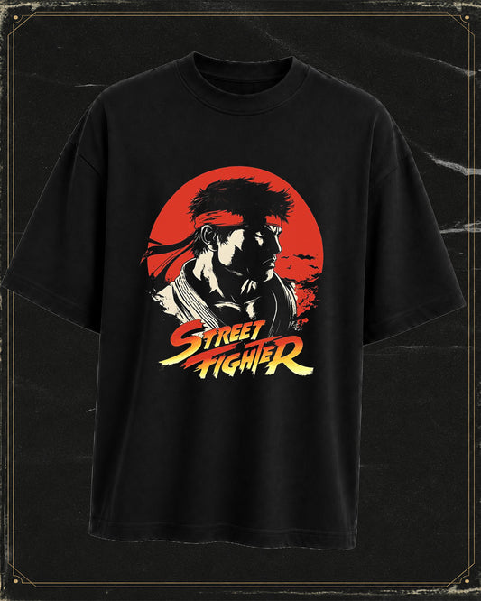 Polera Street Fighter - Oversize Long Fit