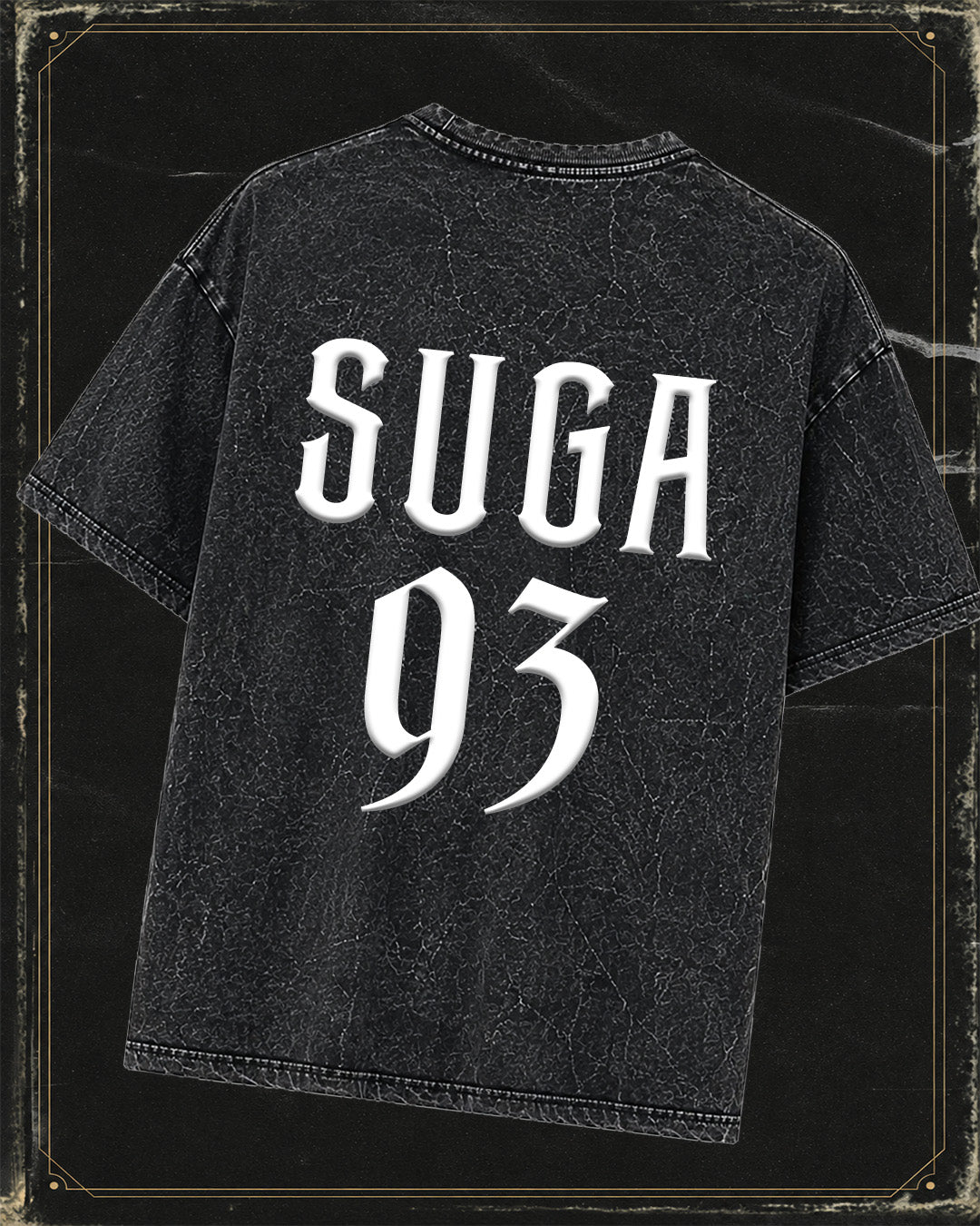 Polera BTS SUGA - Efecto mineral wash
