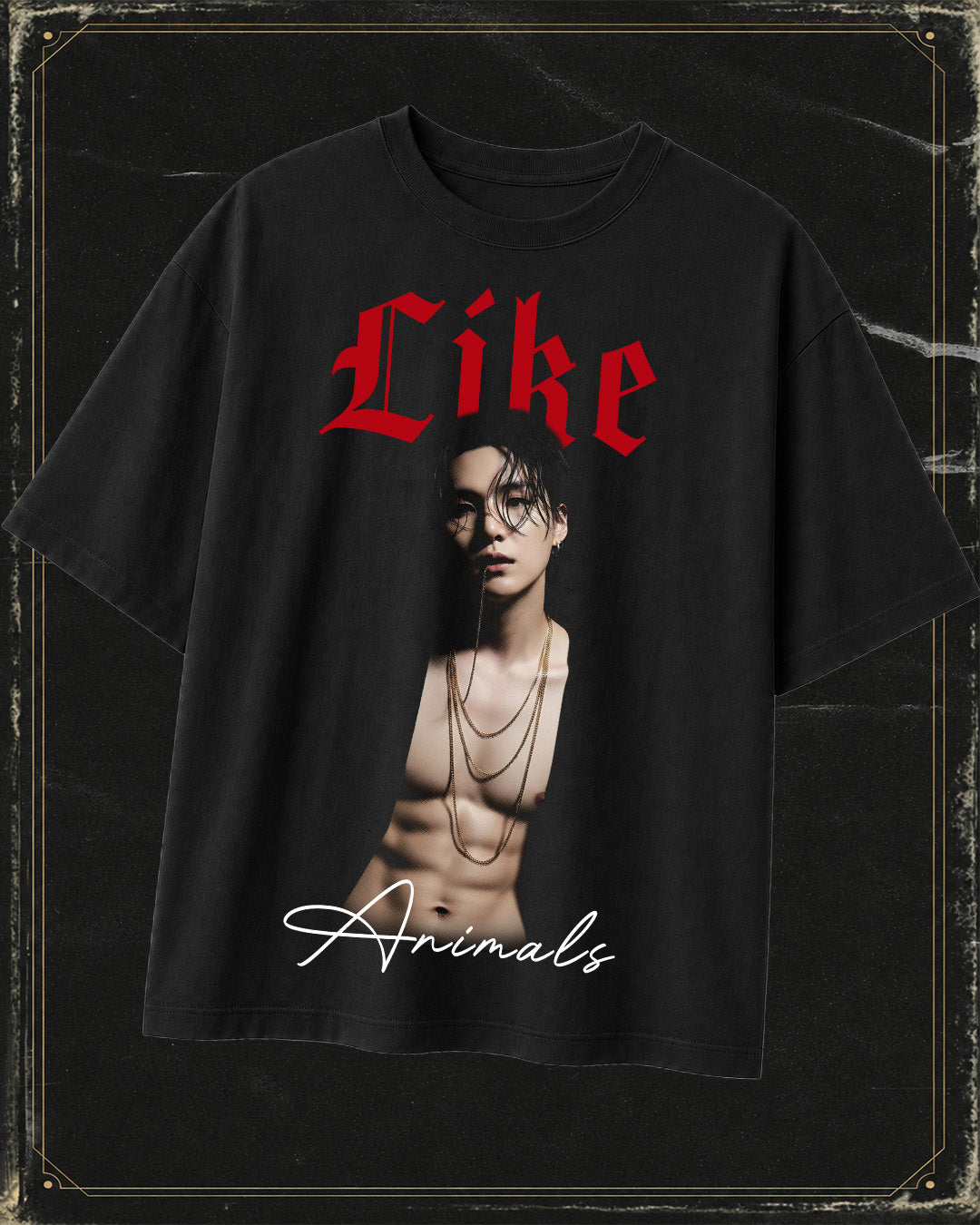 Polera BTS Animals - Oversize