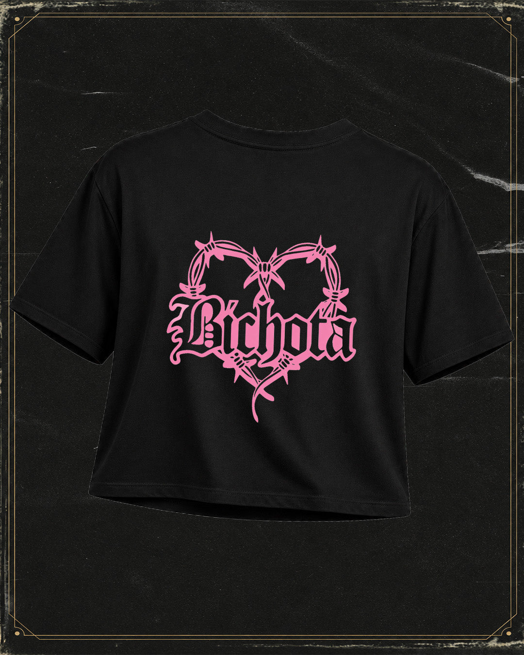 Polera Tipo Crop Karol G - Estampado delantero y trasero