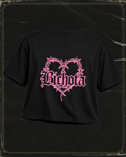 Polera Tipo Crop Karol G - Estampado delantero y trasero